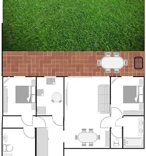 Charming 2br Private Garden, 5mintobeach