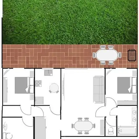 Charming 2br Private Garden, 5mintobeach